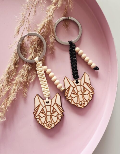 zestaw dwóch breloków WILKI