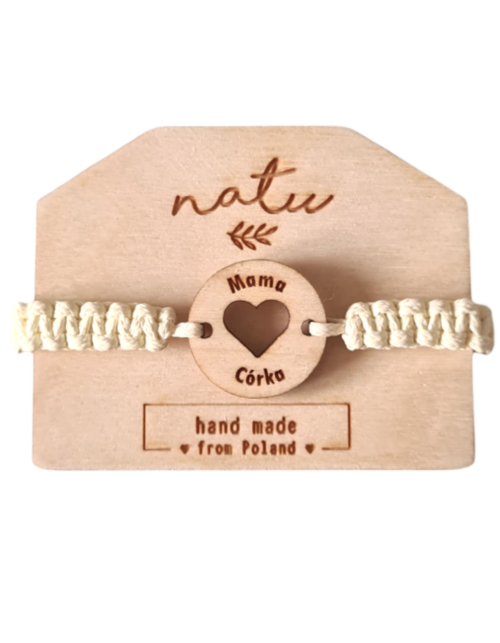 Bransoletka Mama i Córka prezent na Dzień Matki