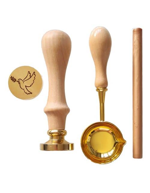 Stempel lakowy do zaproszeń na Komunię Chrzest 25 mm