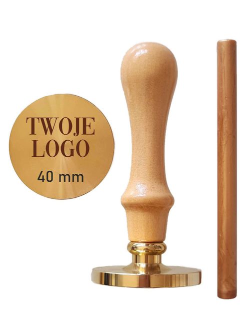 Stempel lakowy z Twoim logo personalizowana referentka